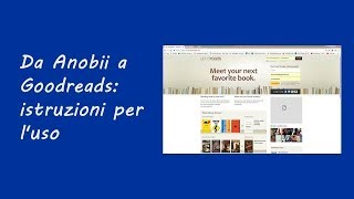 Da Anobii A Goodreads, Istruzioni Per Luso