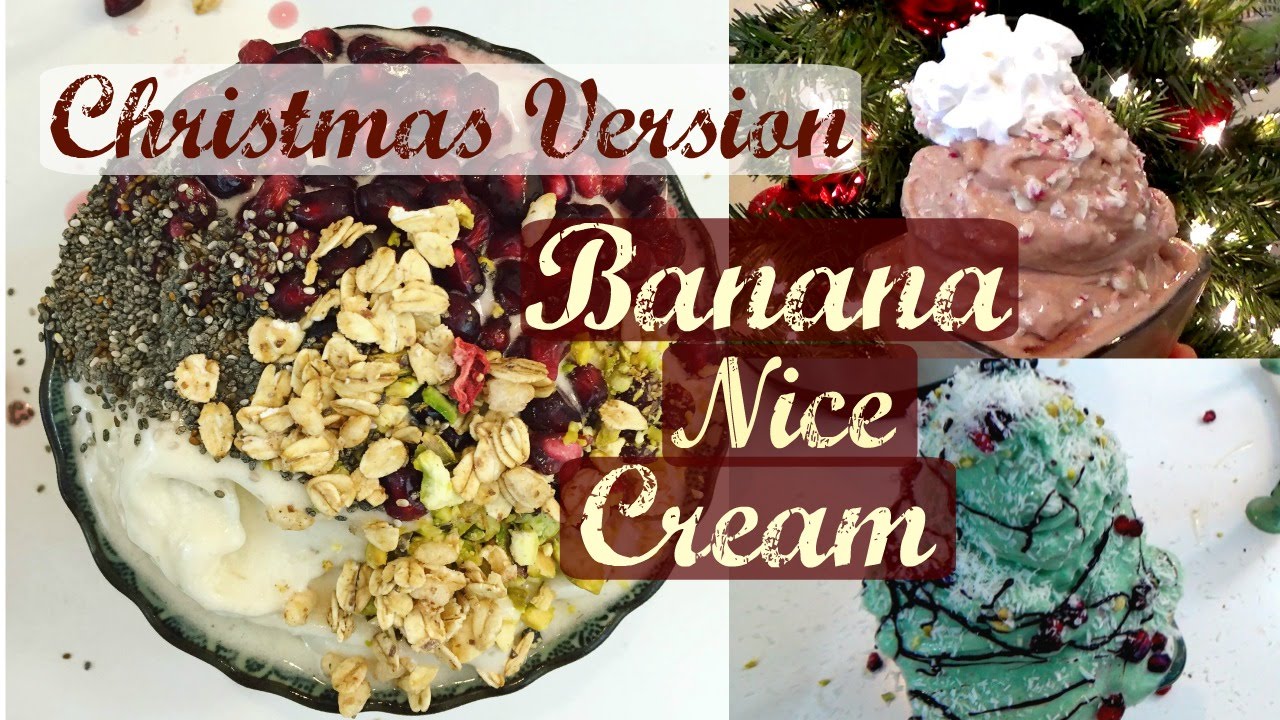 3 Banana Nice Cream for Christmas Special | Healthy & Easy | Amy Vegan