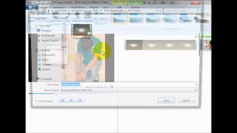 Window movie maker exporting videos