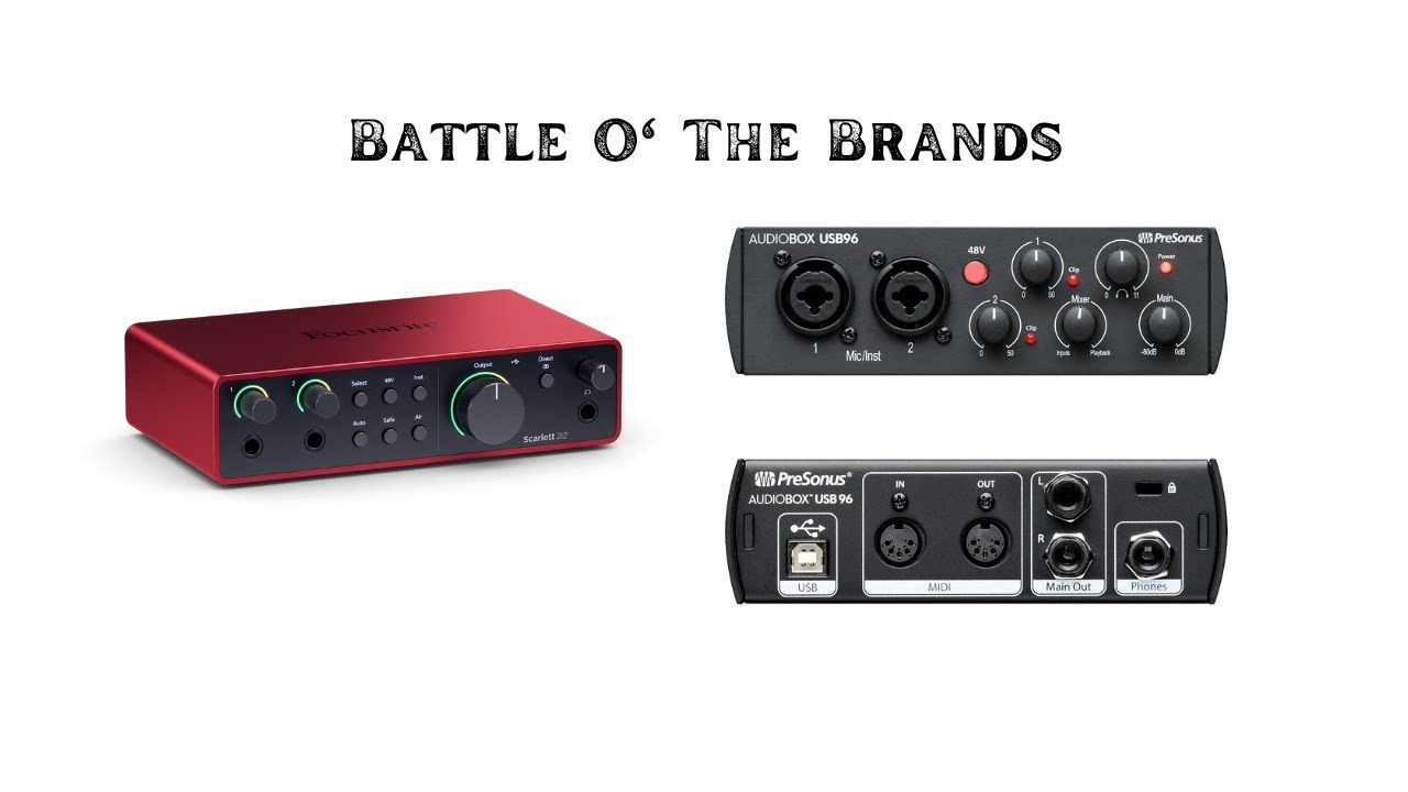 Recording Equipment 101 - Audio Interface vs USB Mixer
