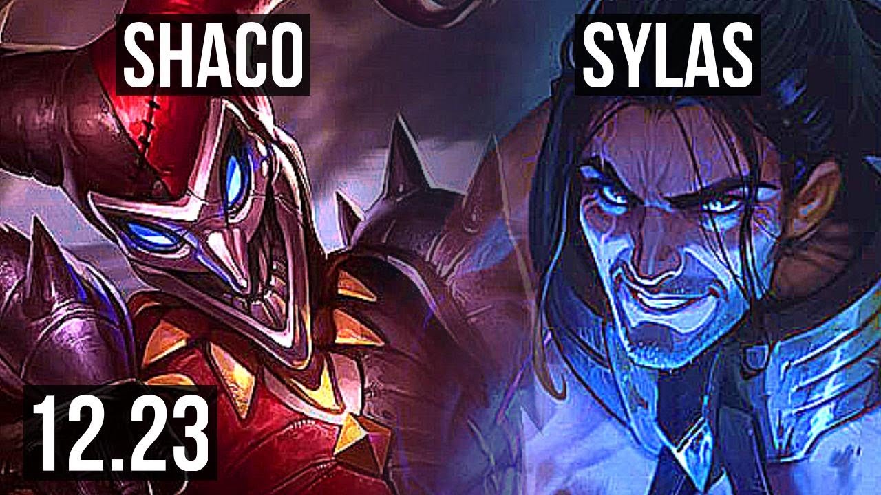 SHACO vs SYLAS (JNG) | 8/1/9, 2.9M mastery, 1200+ games, Dominating | EUW Diamond | 12.23