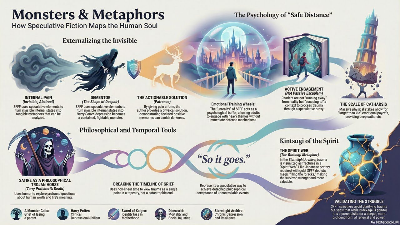 Monsters And Metaphors As Visualized Speculative Fiction Grief - YouTube