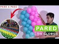 ✅ COMO juntar globos para HACER UNA PARED DE GLOBOS? 🎈 paso a paso