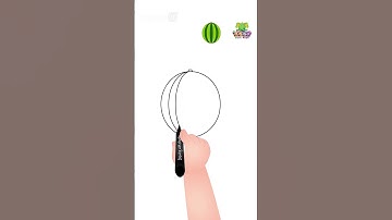 How to draw a Watermelon? #Shorts #drawing #drawingtutorial #drawingforkids #chuchutv #drawingshorts