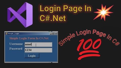 Login Form In C# | Login Form In C# Windows Application Without Database #coding #technicalgk123