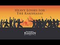 Valmiki ramayan  s7 e10  heavy losses for the rakshasas