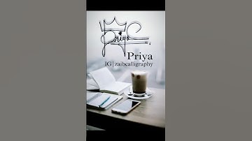 Priyanka Name Signature Style | How To Design Your Own Amazing Signature | #youtube #shorts#trending