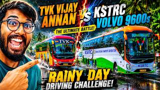 Tvk Vijay Bus Vs Ksrtc Bus Race Challenge Gone Wrong 😱🔥
