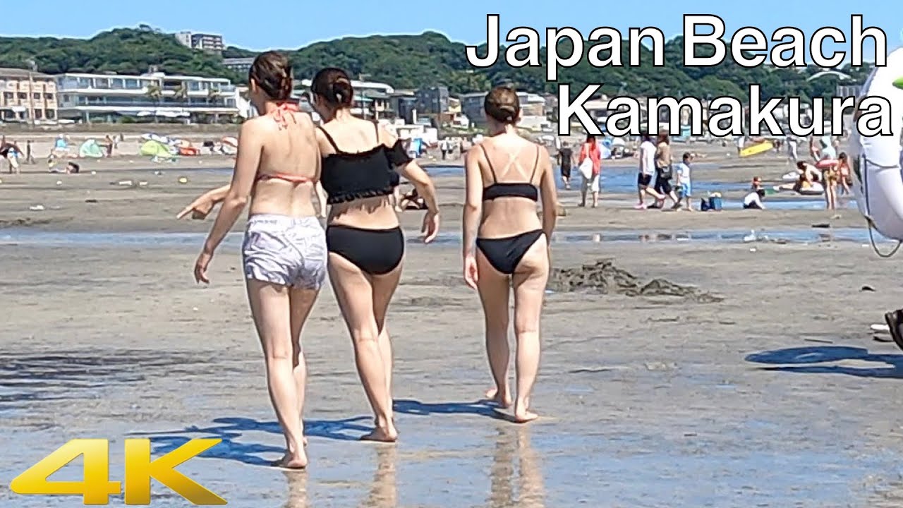 The most popular beach near Tokyo. 夏真っ盛りの由比ガ浜海水浴場 ビーチ2022.JULY The height of summer. #海水浴 #beach