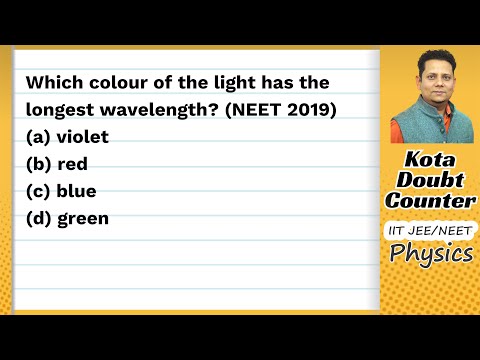 ভিডিও: কোন ধরনের দৃশ্যমান আলোর তরঙ্গদৈর্ঘ্য লাল বা নীল রঙের বেশি?
