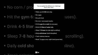 Winter Arc Challenge Accept.