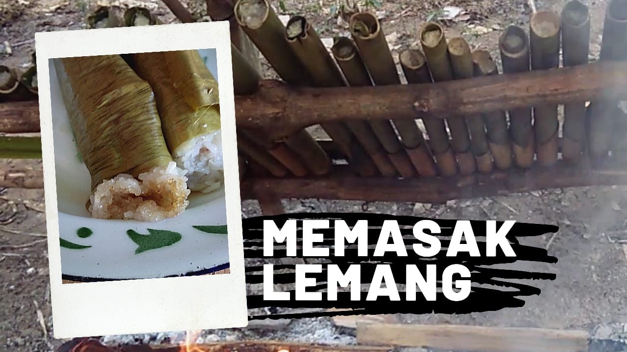 Cara masak lemang | sticky rice | ketan bambu - YouTube