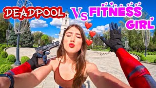 Deadpool Escaping Beautiful Fitness Girl Epic Parkour Pov 