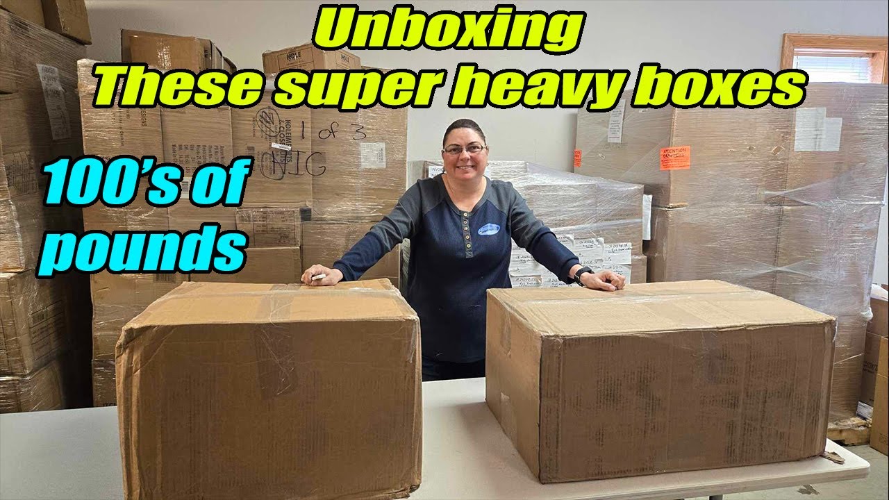 Unboxing these Hundred pound boxes What in the world is in them Check out what we Got