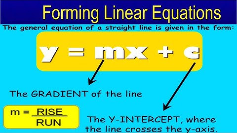 Forming Equation of a straight line graph | Linear Algebra | NCEA Level 1 Mathematics | Part 1 2020