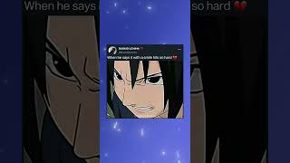 sasuke had no idea what kakashi has gone through💔