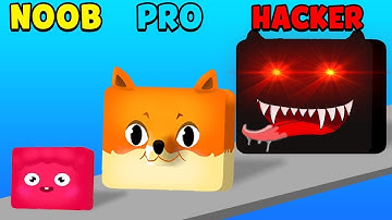 NOOB vs PRO vs HACKER||JELLY SHIFT||(FORT)All Levels Gameplay Androidios (Level 23 - 25)