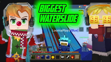 Making The BIGGEST WATERSLIDE In Blockman Go 💦😮| W / Vanix BMGO | Blockman Go - BlockyMods