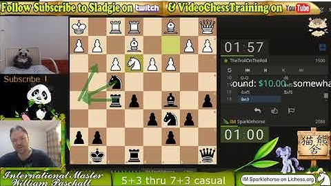 IM Sladgie Weird Wednesday Unusual Openings in blitz and rapid !  lichess