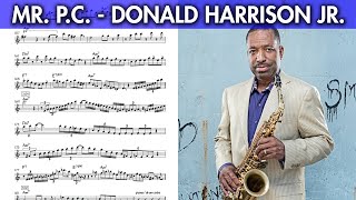 Big Chief Donald Harrison On Mr P C Solo Transcription For Alto Saxophone Youtube