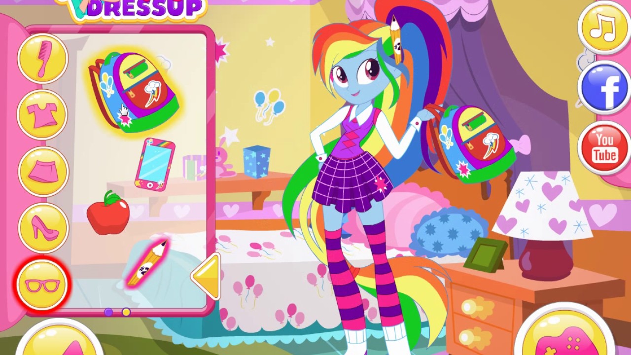 Играем в Одевалки Наряди ПОНИ - YouTube