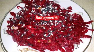 Салат из сырой свеклы///Lettuce from a raw beet Салат из сырой свеклы///Lettuce from a raw beet