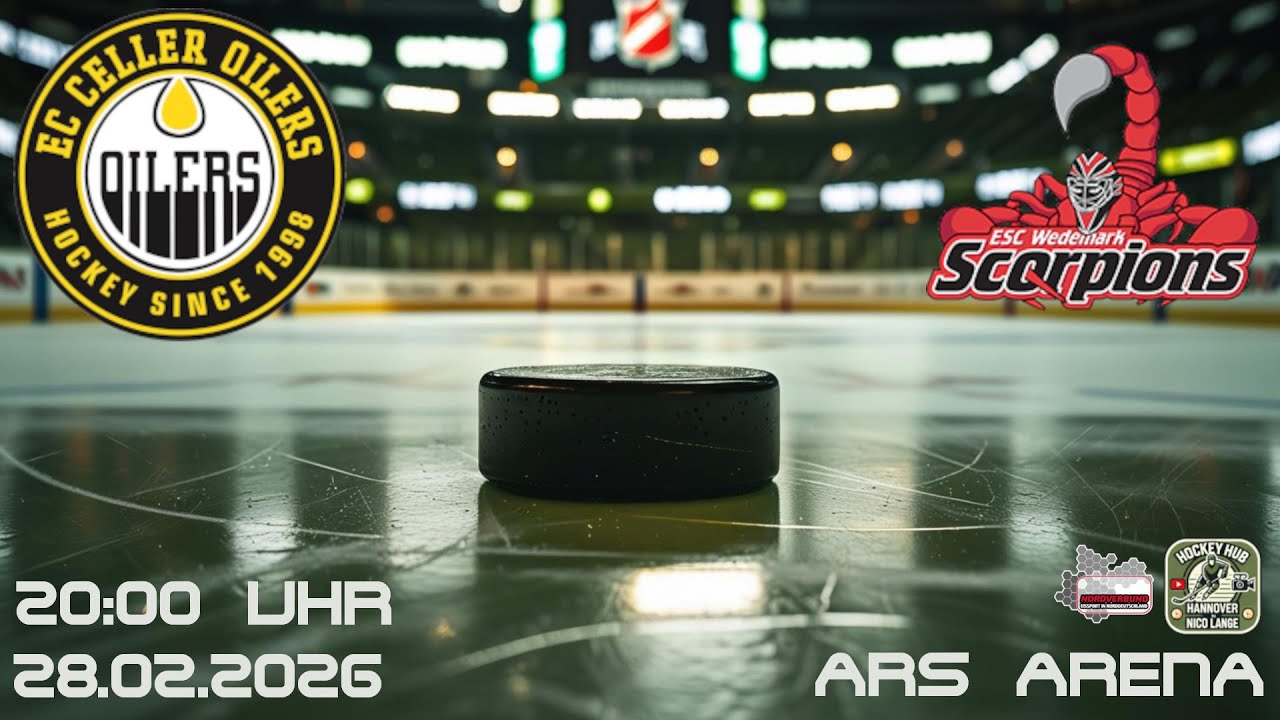 EC Celler Oilers vs. ESC Wedemark Scorpions | NEV Senioren (Verbandsliga Nord)
