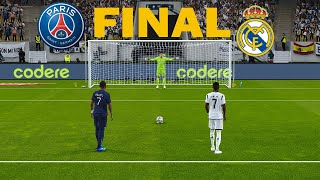 PSG vs Real Madrid - Penaltis | Final Champions League 2023/24 | Mbappe vs Vinicius | PES Gameplay