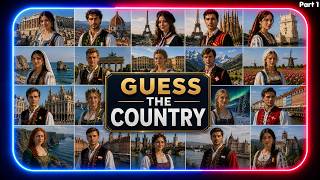 Can You Guess All 10 European Countries 🌍 | Part 1