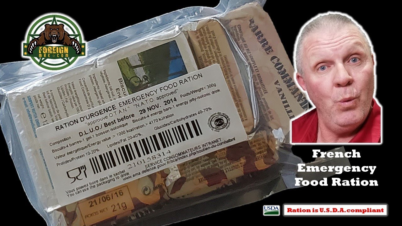 RARE French Emergency Food Ration MRE #mrereview - YouTube