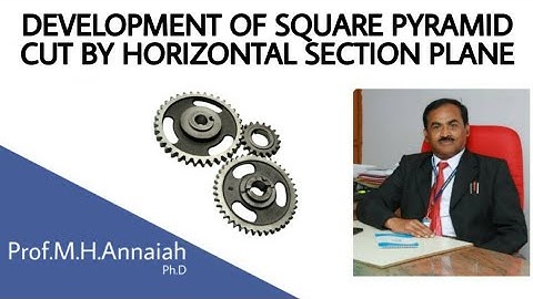 DEVELOPMENT OF A  SQUARE PYRAMID CUT BY A HORIZONTAL SECTION PLANE