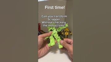 Can you transform Scrapper Without checking the instructions? #transformers #devastator #toys #asmr