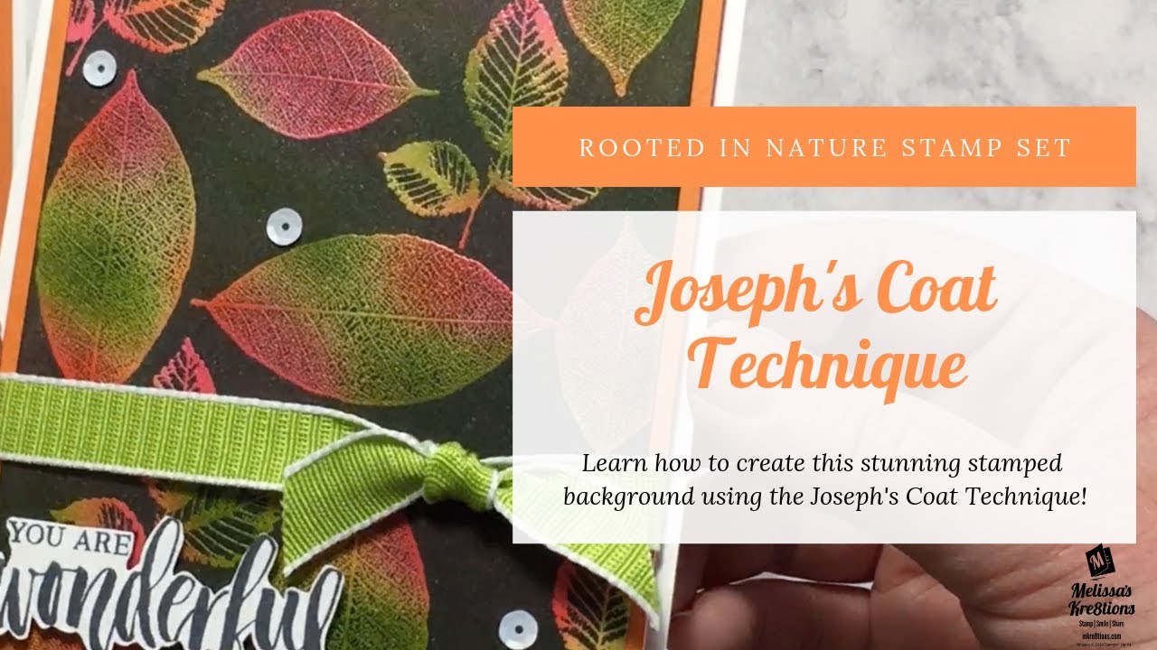 Josephs Coat Technique with Rooted in Nature by MKre8tions | Stampin ...