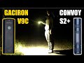 Сборка велофары Gaciron V9C 800 режимы ток и сравнение яркости с фонарем convoy s2