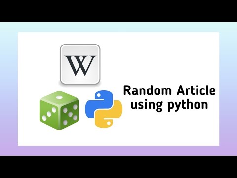 random wikipedia article python🐍🎲 | python project | python programming