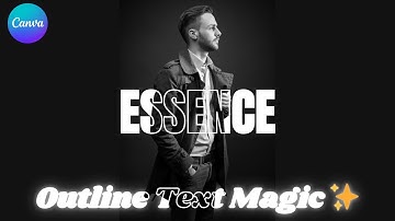 Canva Tutorial: Create a Stylish Outline Text Effect for Fashion Model Posters