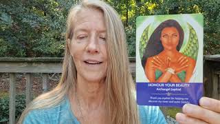 9.22.25 Daily Card Reading. Honor your beauty inside and out. Archangel Jophiel.🙏💜😇
