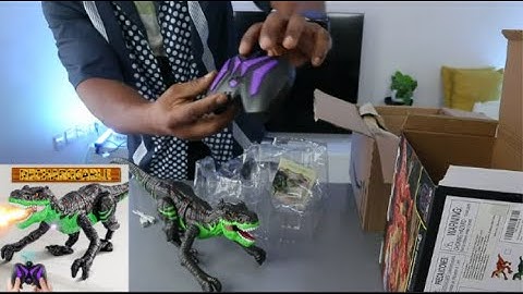 Dinosaur Remote Control Dinosaur T-Rex Toy Overview, Set Up and Demonstration
