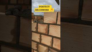 Satisfying Bricklaying ASMR 🧱🔥#bricklaying #brickwork