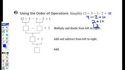 1.2 The Order of Operations Video Lesson