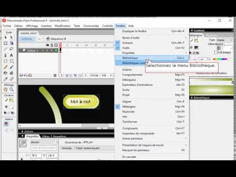 Vidéo: Comment Insérer Un Bouton Flash