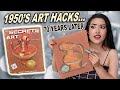 I Tried Vintage 70 Year Old Art Hacks From The 1950's *lets not go back lol*