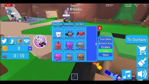 my mining simulator inventory