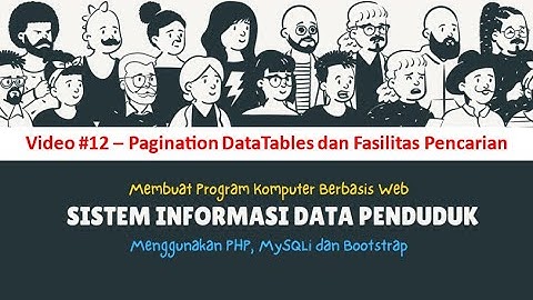 12. Pagination DataTables dan Fasilitas Pencarian