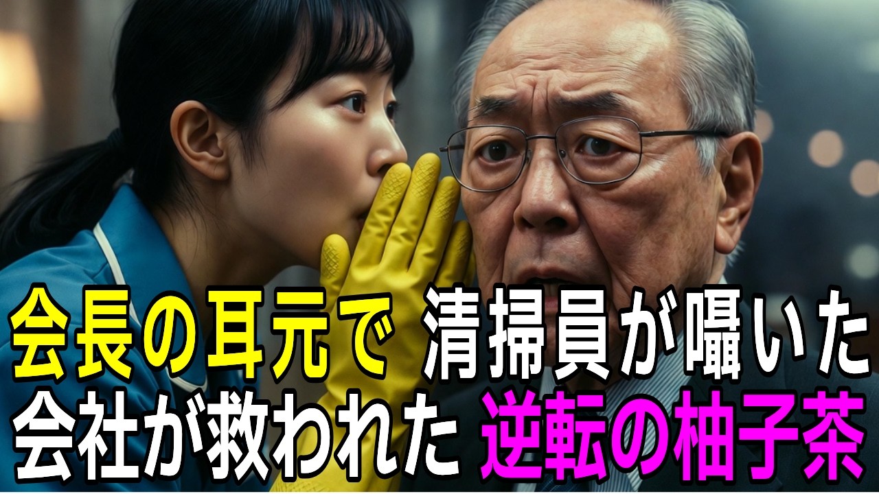 清掃員の震える囁き「会長、その判子だけは…」！裏切り者の甥を追い詰めた逆転の柚子茶【感動する話】【朗読】