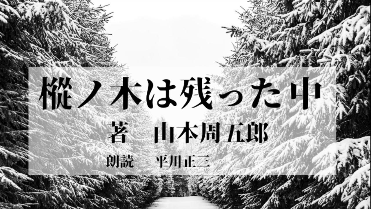 朗読 山本周五郎 樅ノ木は残った下 Youtube