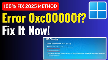 How to Fix Windows 11 Error Code 0xc00000f | Boot Error Repair Step-by-Step