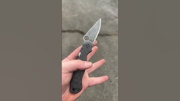 Custom modded Spyderco pm2. Almost lost it 😂