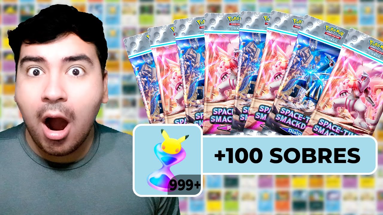 ABRO MAS DE 100 SOBRES DE LA NUEVA EXPANSION DE POKEMON TCG POCKET ...