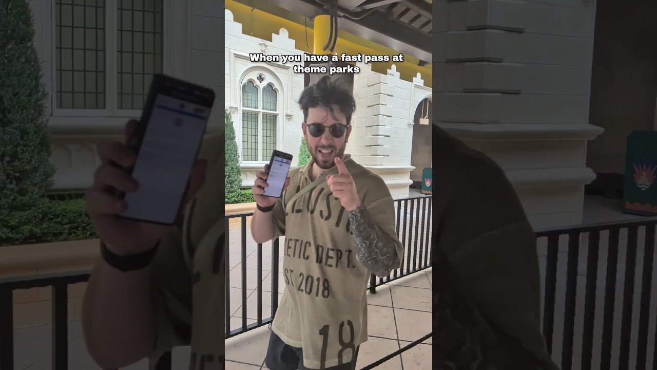 When You Have A Fast Pass at Theme Parks